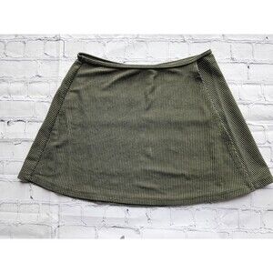 Catalina Women’s Green Striped Skirt No size Casual A-Line Stretch Knit